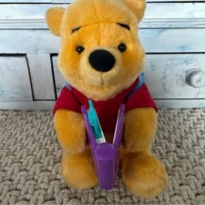 Disney Storybook Winnie The Pooh Plush Talking Toy - No Books Included - TESTED